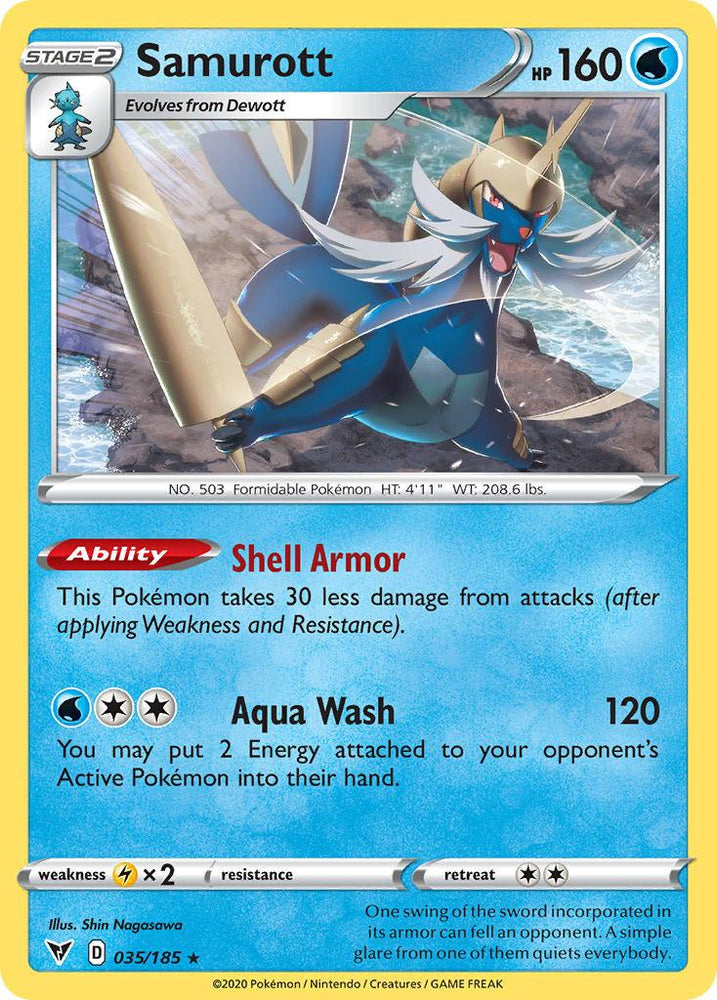 Samurott (035/185) [Sword & Shield: Vivid Voltage] (Online Only)