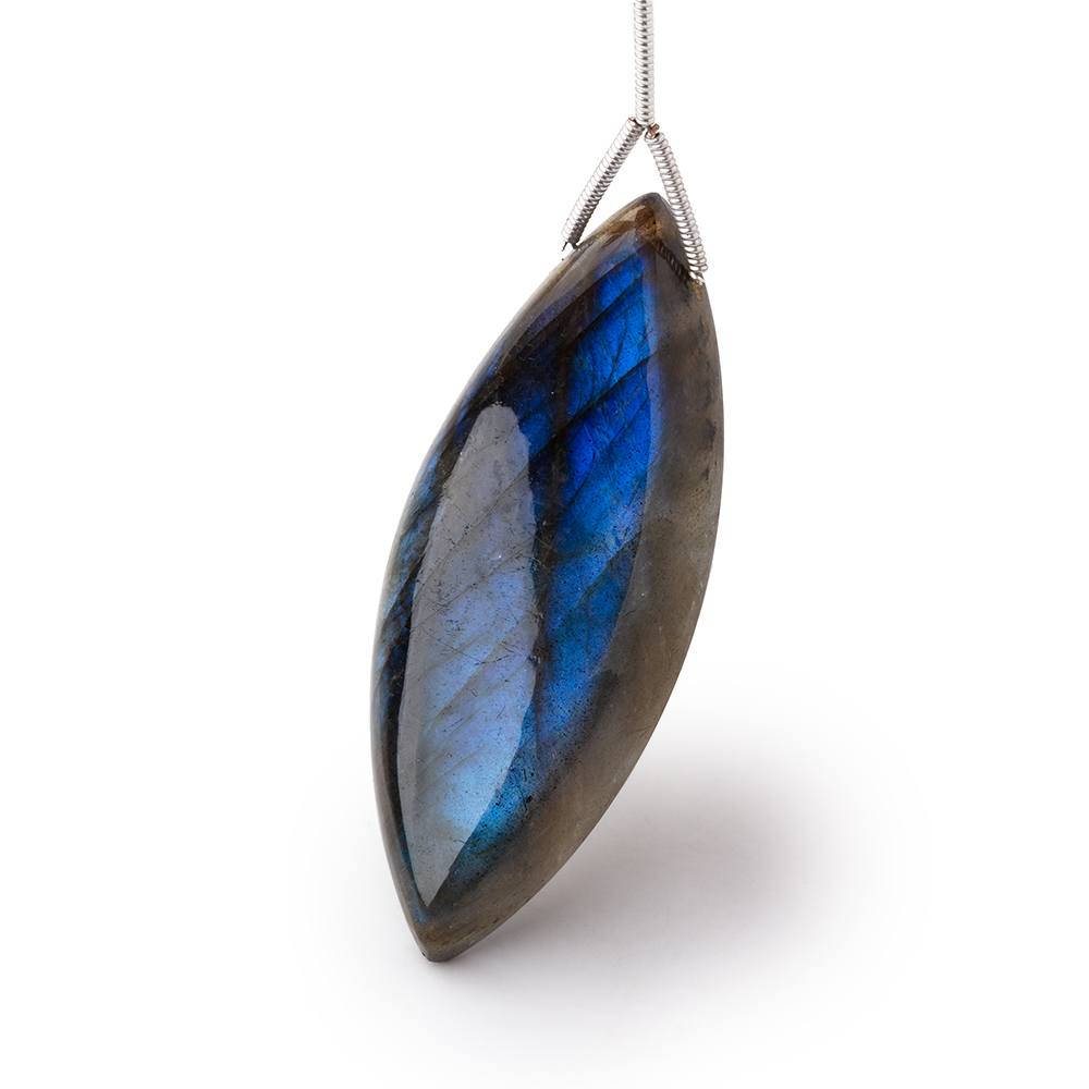 48x19x8mm Labradorite Plain Marquise Pendant 1 AAA Focal (ONLINE ORDER ONLY)