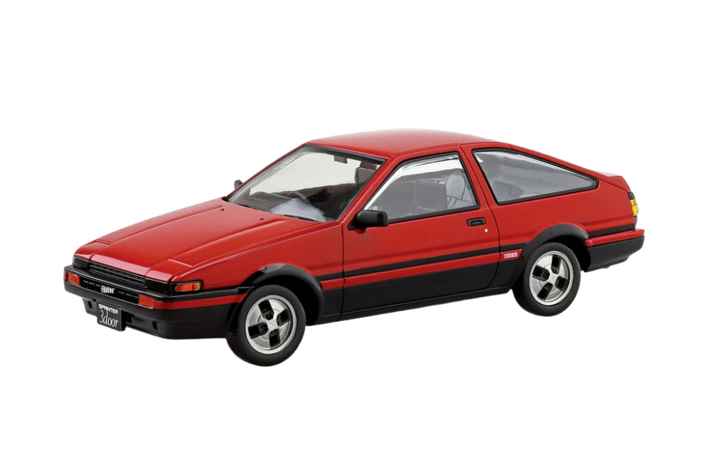 Aoshima: 1/32 The Snap Kit Toyota Sprinter Trueno (High-Flash Two Tone) 1/32 Scale Model Kit #16-B (ONLINE ORDER ONLY)