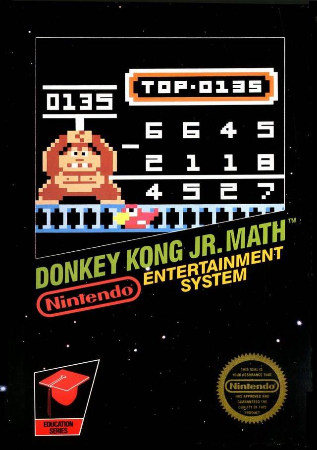 Donkey Kong Jr. Math (5 Screw Variant) (Nintendo NES) (Online Order Only)