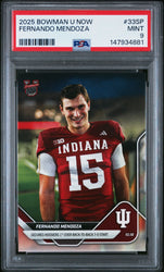 Graded 2025 Topps Bowman U Now Fernando Mendoza #33SP Rookie RC Football Card PSA 9 Mint (ONLINE ORDER ONLY)