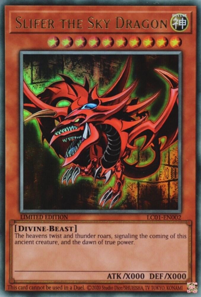 Slifer the Sky Dragon (25th Anniversary) [LC01-EN002] Ultra Rare (ONLINE ORDER ONLY)