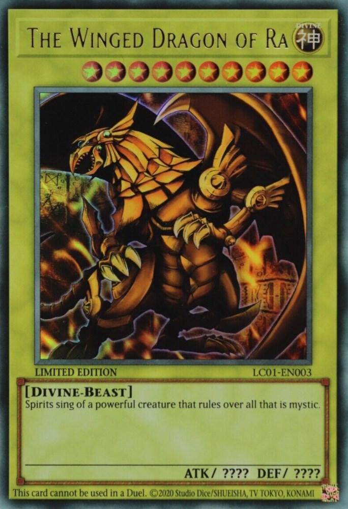 The Winged Dragon of Ra (25th Anniversary) [LC01-EN003] Ultra Rare (ONLINE ORDER ONLY)