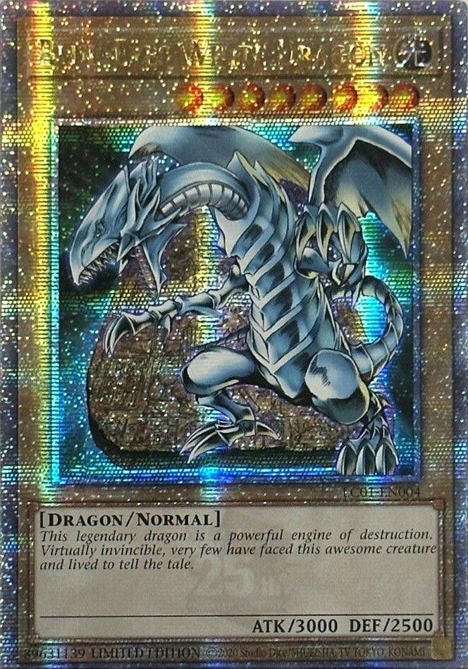 Blue-Eyes White Dragon (25th Anniversary) [LC01-EN004] Quarter Century Secret Rare (ONLINE ORDER ONLY)