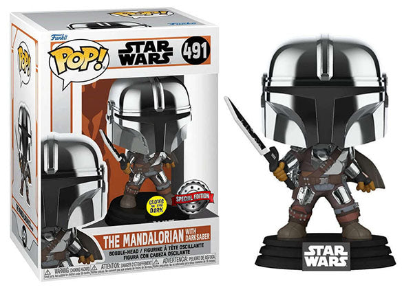 The Mandalorian w/ Darksaber (Glow in the Dark) 491 - Special Edition Exclusive (Online Order Only)