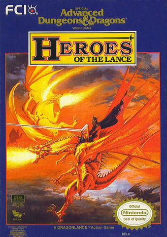 Advanced Dungeons and Dragons Heroes of the Lance (Nintendo NES) (Online Order Only)