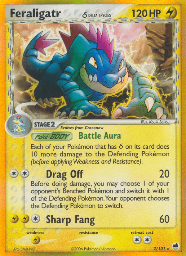 Feraligatr (2/101) (Delta Species) [EX: Dragon Frontiers] (Online Only)