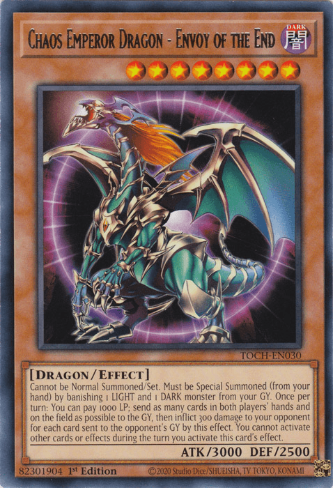 Chaos Emperor Dragon - Envoy of the End [TOCH-EN030] Rare (ONLINE ORDER ONLY)