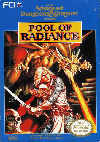 Advanced Dungeons and Dragons: Pool of Radiance (Nintendo NES) (Online Order Only)