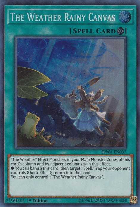 The Weather Rainy Canvas [SPWA-EN037] Super Rare (ONLINE ORDER ONLY)