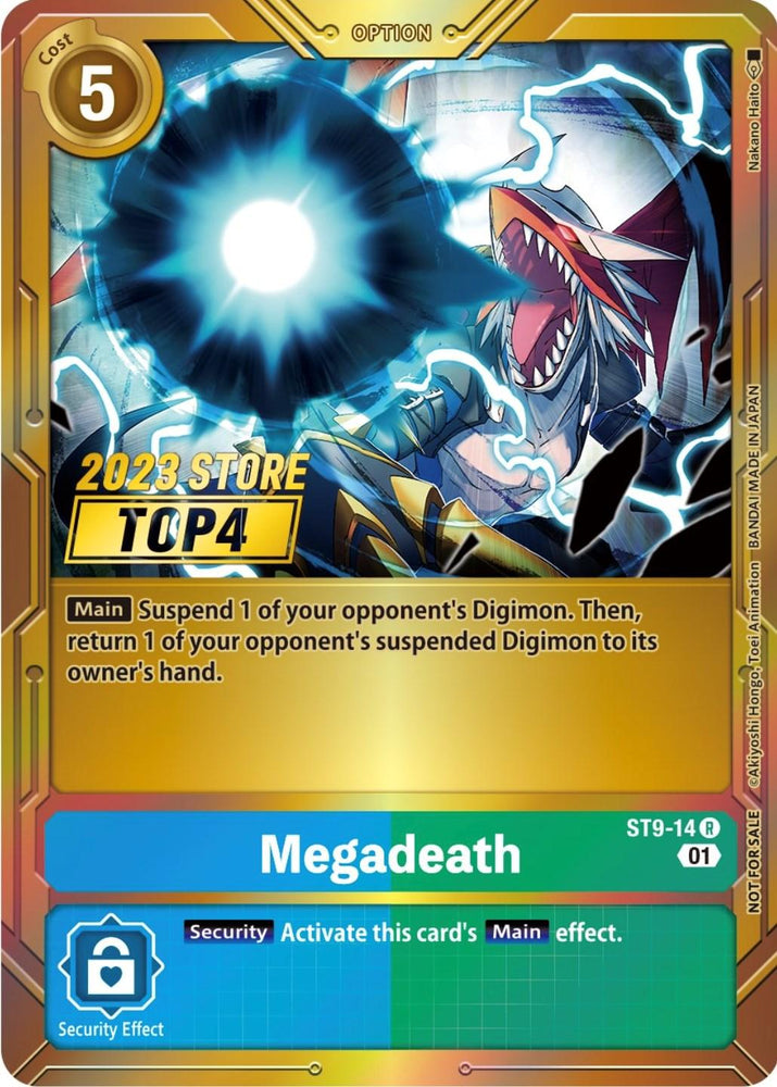 Megadeath [ST9-14] (2023 Store Top 4) [Starter Deck: Ultimate Ancient Dragon Promos] (ONLINE ORDER ONLY)