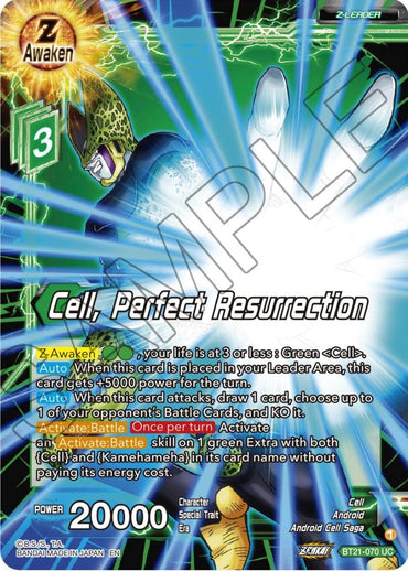 Cell, Perfect Resurrection (BT21-070) [Wild Resurgence] (ONLINE ORDER ONLY)