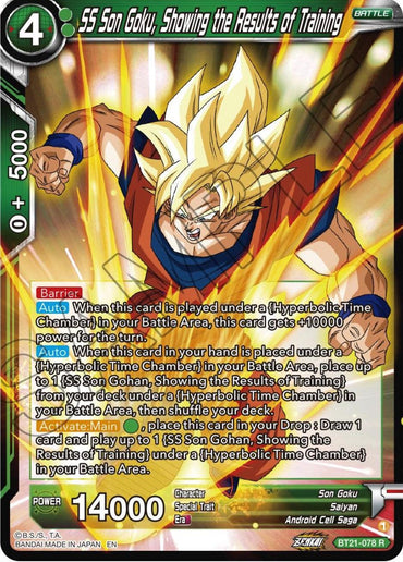 SS Son Goku, Showing the Results of Training (BT21-078) [Wild Resurgence] (ONLINE ORDER ONLY)