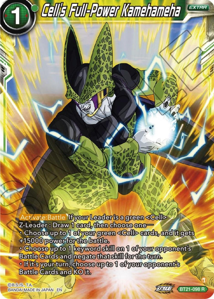 Cell's Full-Power Kamehameha (BT21-098) [Wild Resurgence] (ONLINE ORDER ONLY)