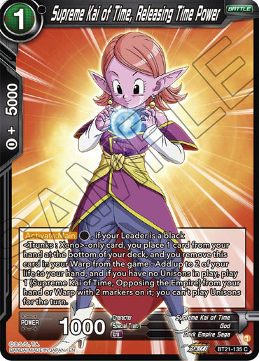 Supreme Kai of Time, Releasing Time Power (BT21-135) [Wild Resurgence] (ONLINE ORDER ONLY)