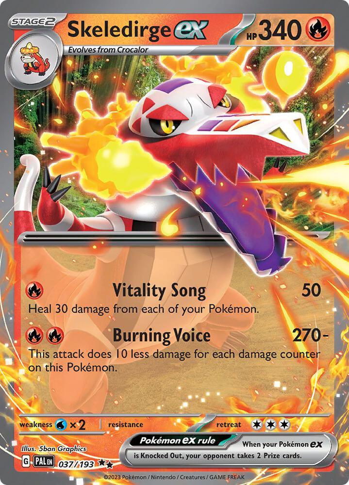 Skeledirge ex (037/193) [Scarlet & Violet: Paldea Evolved] (Online Only) (ONLINE ORDER ONLY)
