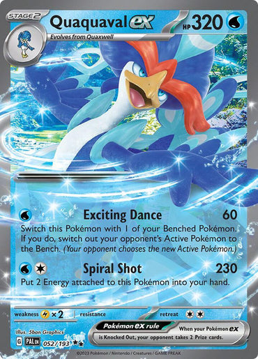 Quaquaval ex (052/193) [Scarlet & Violet: Paldea Evolved] (Online Only) (ONLINE ORDER ONLY)