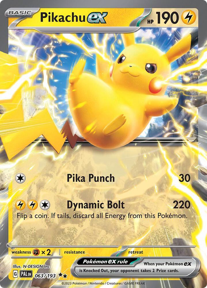 Pikachu ex (063/193) [Scarlet & Violet: Paldea Evolved] (Online Only)