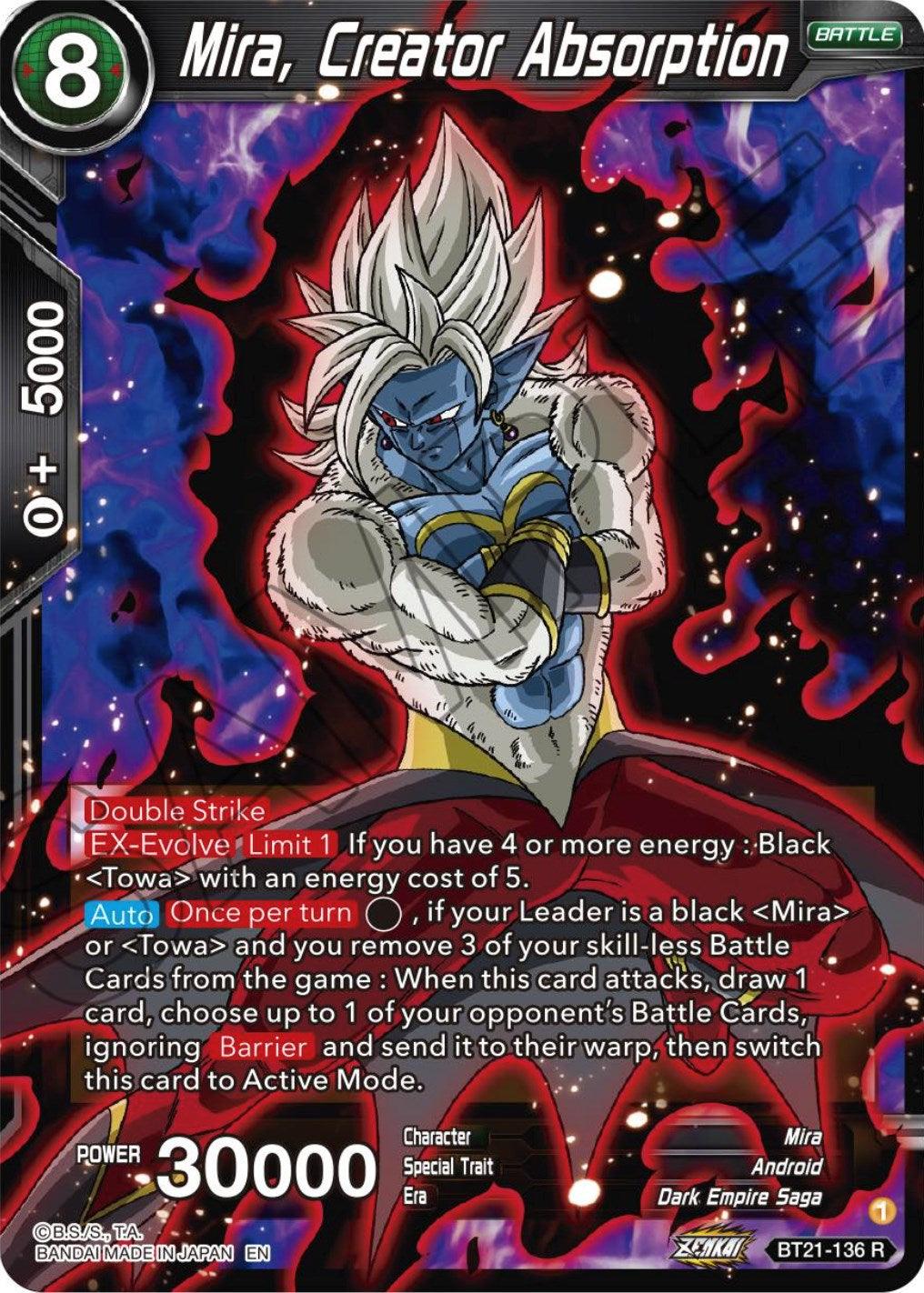 Mira, Creator Absorption (BT21-136) [Wild Resurgence] (ONLINE ORDER ONLY)