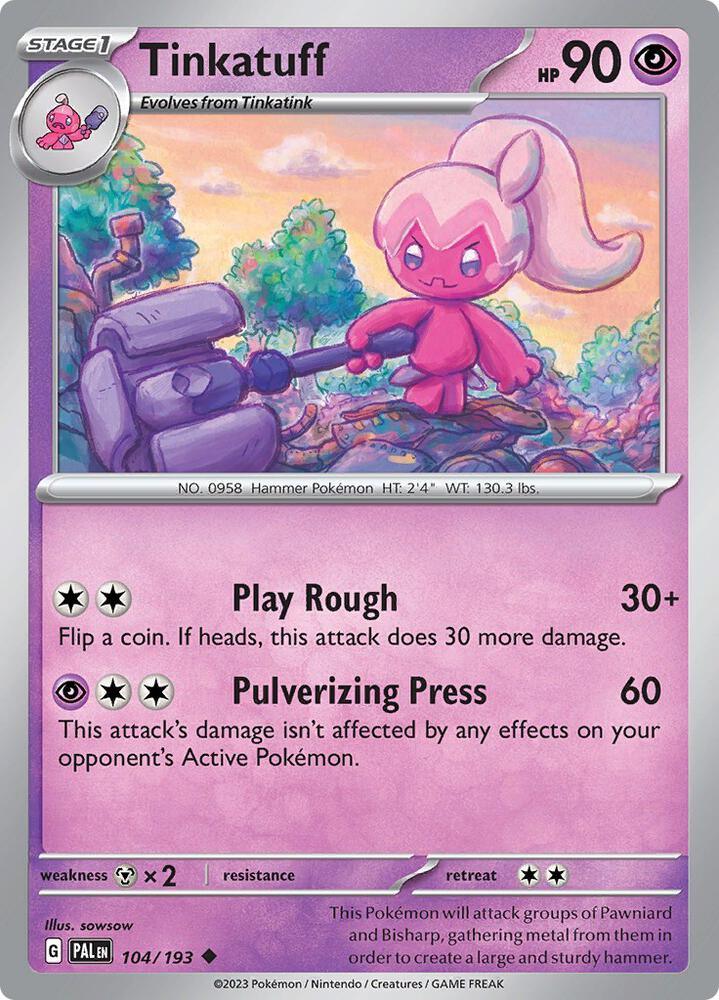 Tinkatuff (104/193) [Scarlet & Violet: Paldea Evolved] (Online Only) (ONLINE ORDER ONLY)
