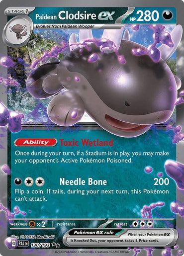 Paldean Clodsire ex (130/193) [Scarlet & Violet: Paldea Evolved] (Online Only) (ONLINE ORDER ONLY)