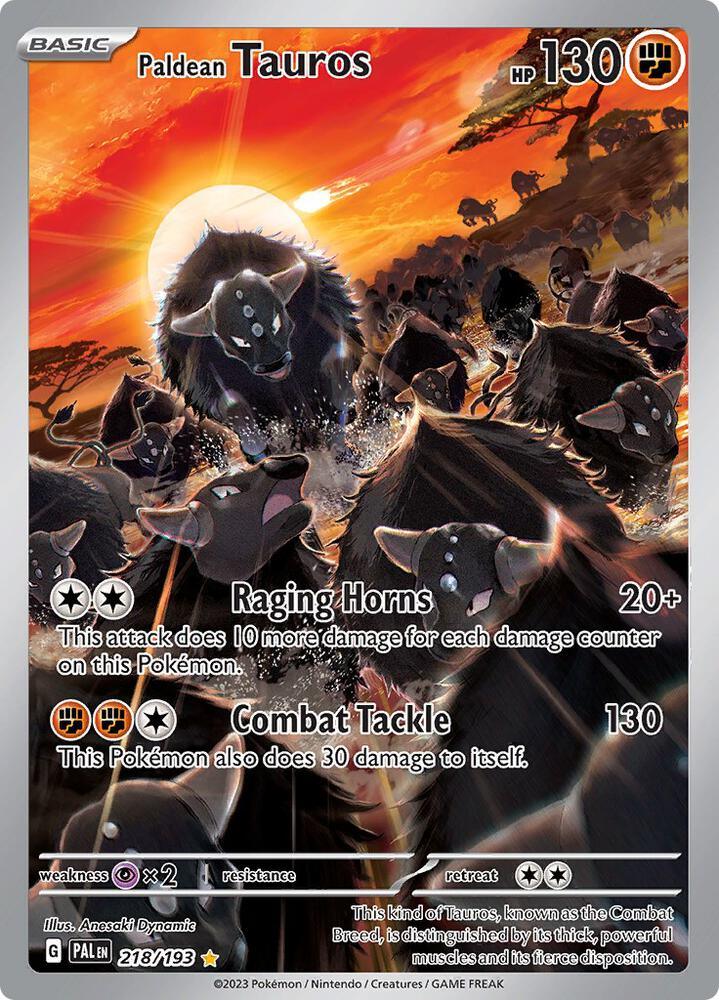 Paldean Tauros (218/193) [Scarlet & Violet: Paldea Evolved] (Online Only)