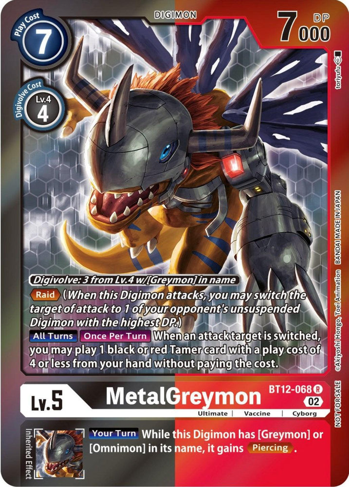 MetalGreymon [BT12-068] (Tamer Party -Special-) [Across Time Promos] (ONLINE ORDER ONLY)