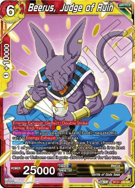 Beerus, Judge of Ruin (BT21-143) [Wild Resurgence] (ONLINE ORDER ONLY)