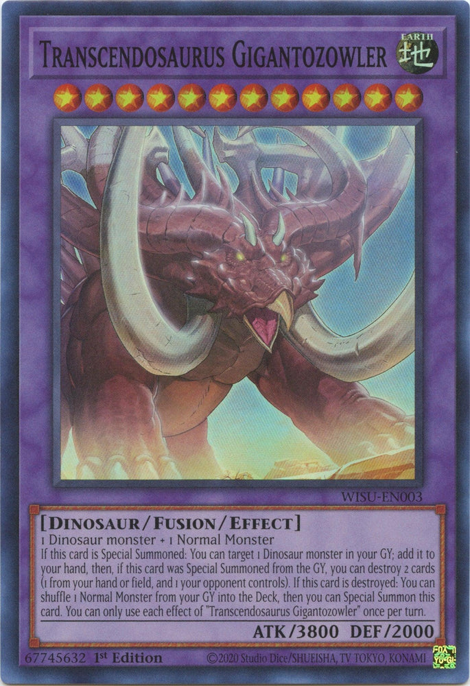 Transcendosaurus Gigantozowler [WISU-EN003] Super Rare (ONLINE ORDER ONLY)