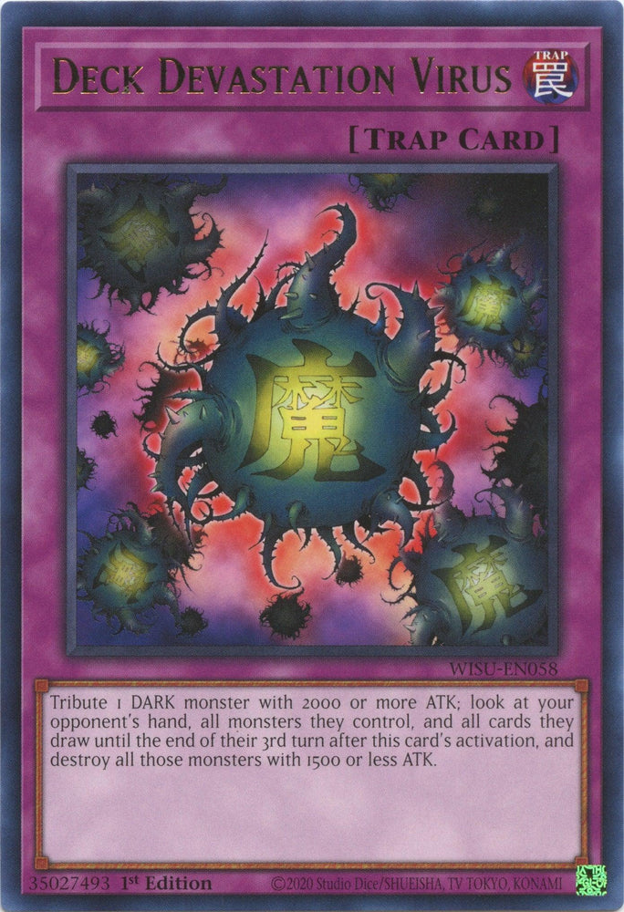 Deck Devastation Virus [WISU-EN058] Rare (ONLINE ORDER ONLY)