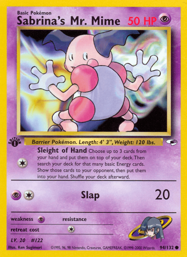 Sabrina's Mr. Mime (94/132) [Gym Heroes 1st Edition] (Online Only)