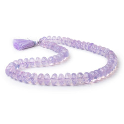 7-13mm Lavender Quartz Faceted Rondelle Beads 16 inch 65 pieces AAA (ONLINE ORDER ONLY)