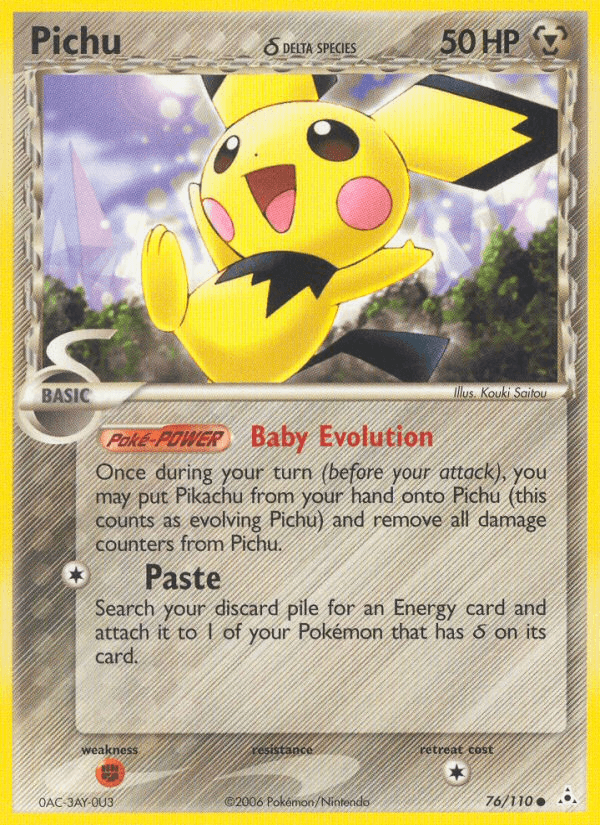Pichu (76/110) (Delta Species) [EX: Holon Phantoms] (Online Only)