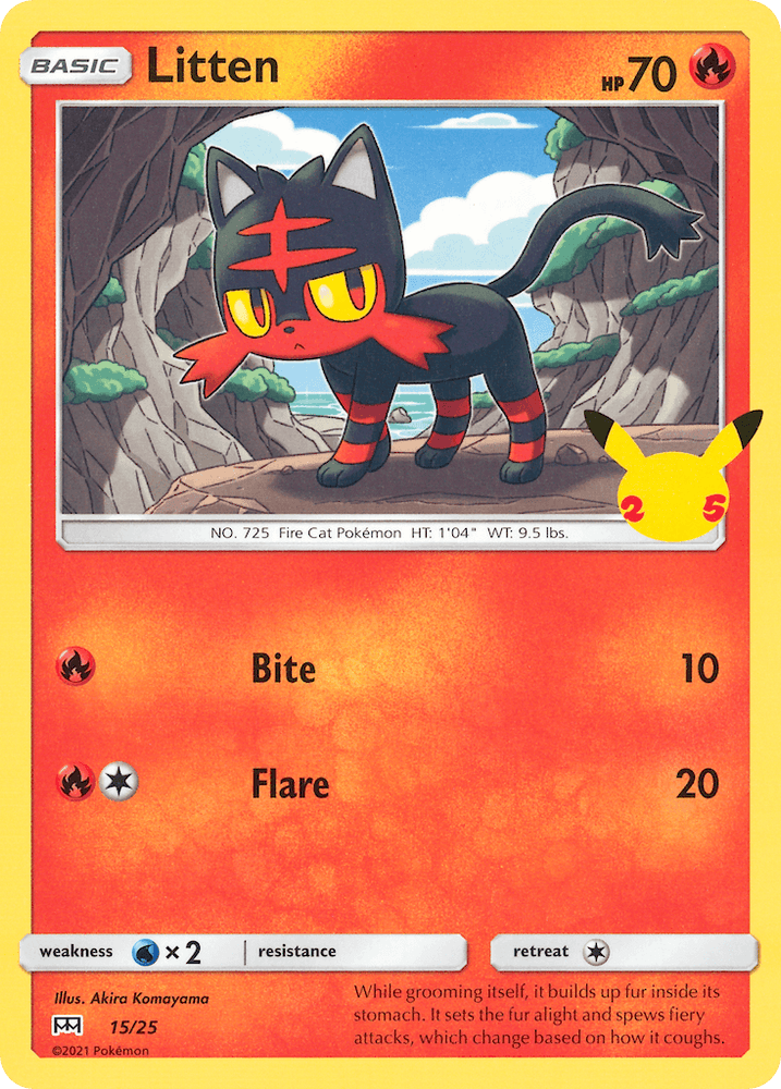 Litten (15/25) [McDonald's 25th Anniversary] (Online Only)