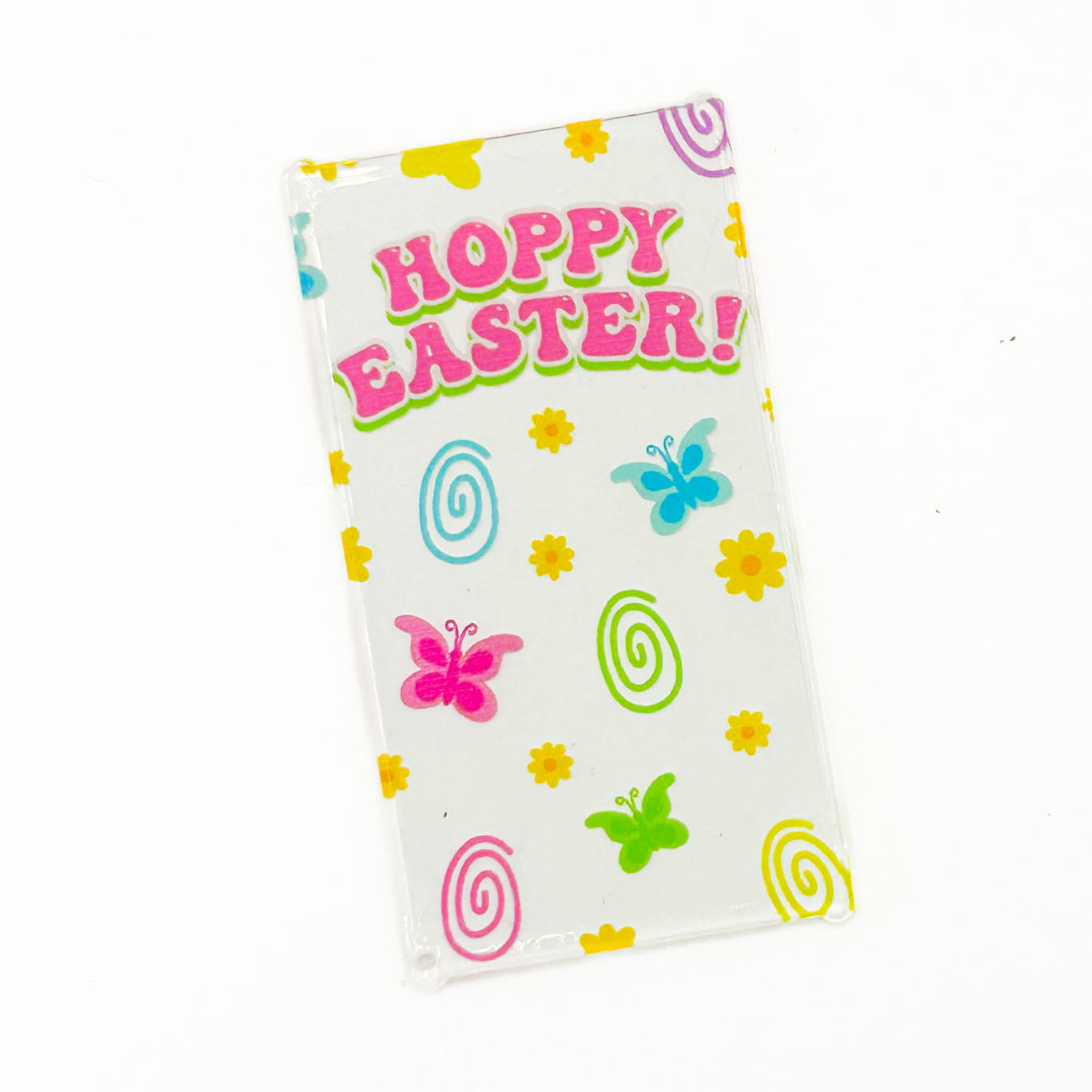 Hoppy Easter 4x6 Glass Window made using LEGO part  - B3 Customs (Online Order Only)