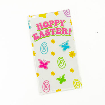 Hoppy Easter 4x6 Glass Window made using LEGO part  - B3 Customs (Online Order Only)