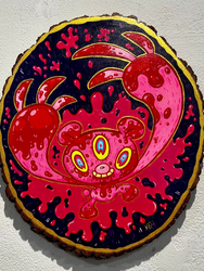 Zoë Moss - Psycho Gloomy - Original Artwork - Gloomy Bear Exhibition (ONLINE ORDER ONLY)