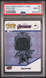 2023 UPPER DECK FUNKO POP MARVEL  VALKYRIE PLATINUM #90  PSA 10 (Online Order Only)