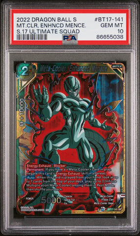 2022 DRAGON BALL SUPER ULTIMATE SQUAD META-COOLER, MENACE #BT17-141 - PSA 10 (Online Order Only)