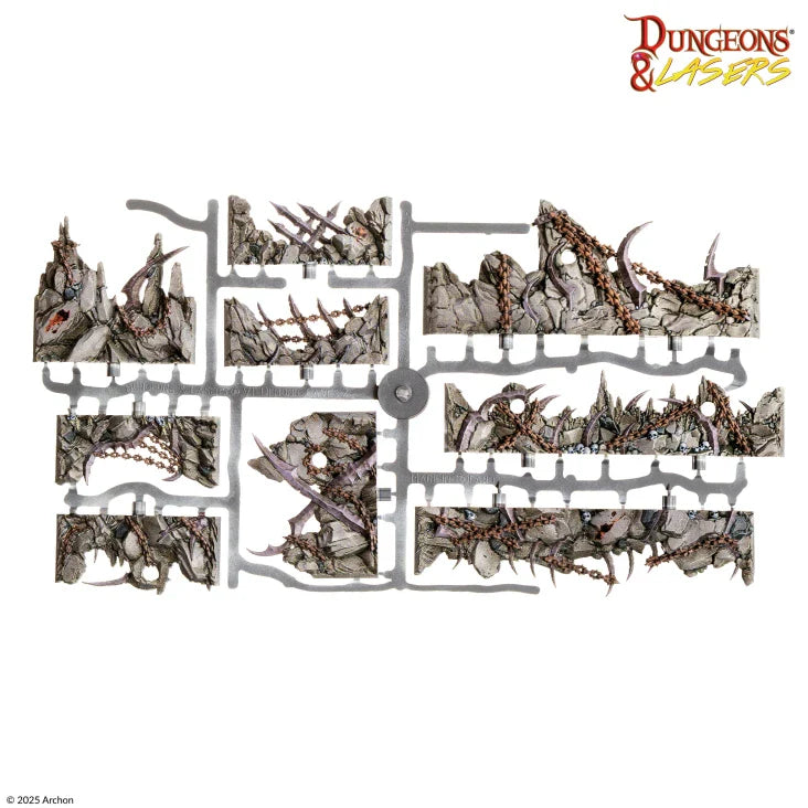 Dungeons & Lasers: Caves Series - Demonic Caves Pre-Painted Prismacast Terrain (ONLINE ORDER ONLY)
