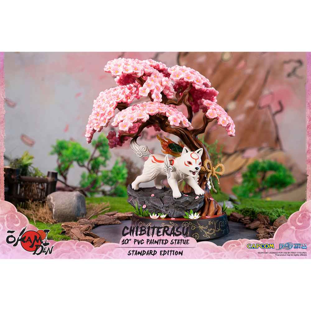 First 4 Figures: Okamiden - Chibiterasu 10-Inch PVC Statue (Standard Edition) (ONLINE ORDER ONLY)