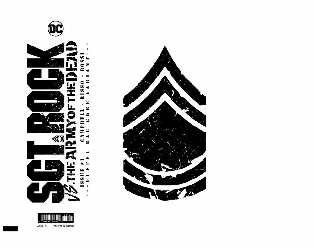 Dc Horror Presents Sgt Rock Vs The Army Of The Dead #1 (Of 6) C Frank Quitely Duffle Bag Gore Variant (09/27/2022) Dc (ONLINE ORDER ONLY)