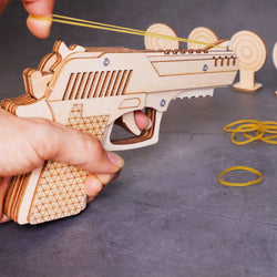 DIY Kit Rubber Band Launcher, Fun Wooden Craft and STEM Toy (ONLINE ORDER ONLY)