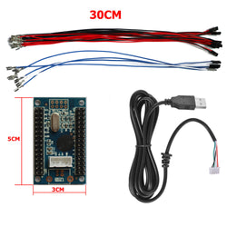 RAC-D300 DIY Arcade Joystick 2Pin 2 Players Kits Buttons USB Encoder Cables (Online Only)