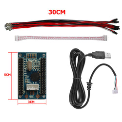 RAC-D300 DIY Arcade Joystick 5Pin Kits 8 Way Joystick Buttons USB Encoder Cables (Online Only)