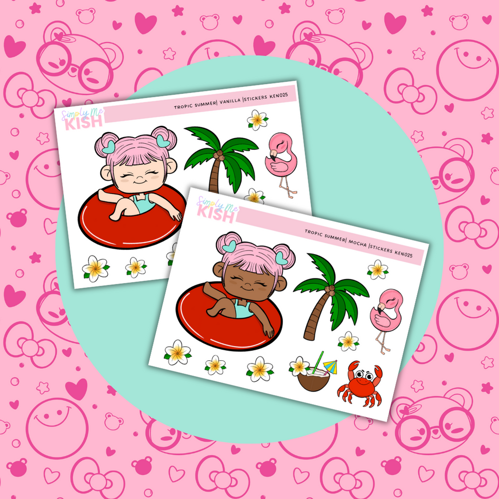 Tropic Summer| Decorative Stickers (ONLINE ORDER ONLY)