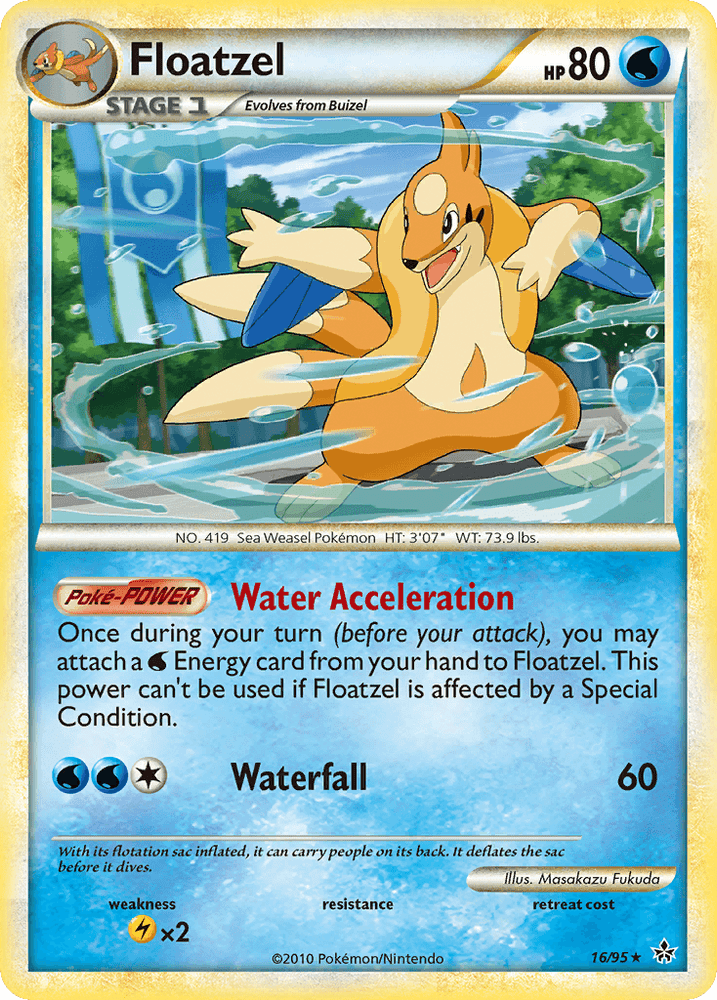 Floatzel (16/95) [HeartGold & SoulSilver: Unleashed] (Online Only)