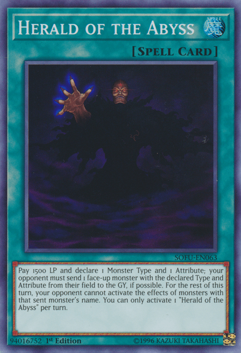 Herald of the Abyss [SOFU-EN063] Super Rare (ONLINE ORDER ONLY)