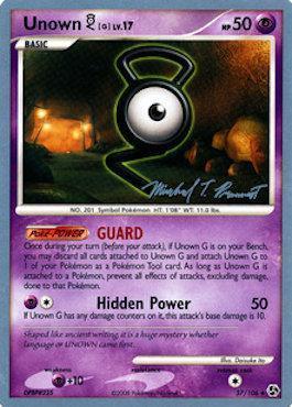 Unown G LV.17 (57/106) (Boltevoir - Michael Pramawat) [World Championships 2010] (Online Only)