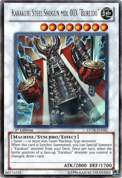 Karakuri Steel Shogun mdl 00X "Bureido" [STOR-EN042] Ultra Rare (ONLINE ORDER ONLY)